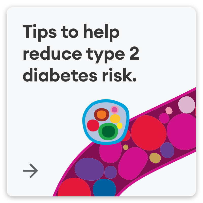Tips to help reduce type 2 diabetes risk